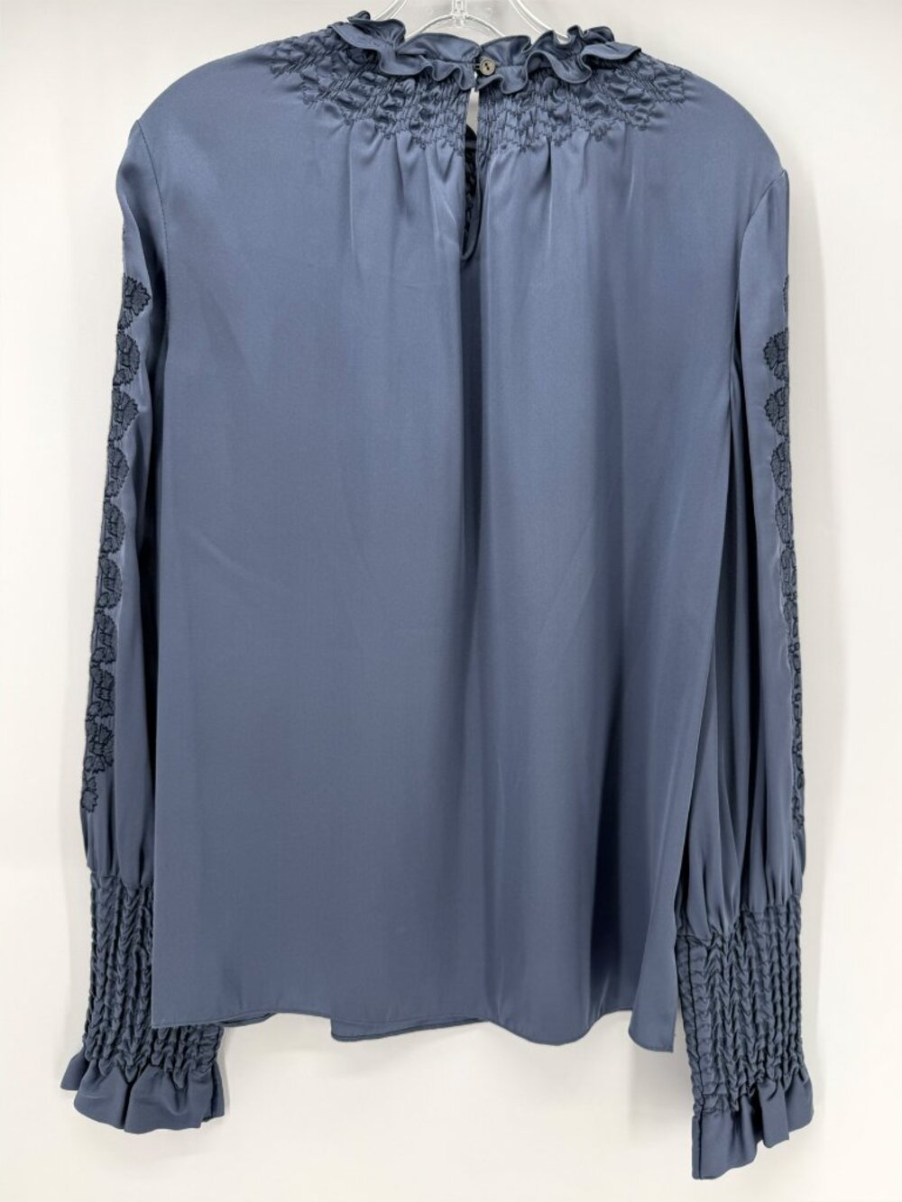 Kobi Halperin Marti Blue Smocked Women's Top size M - Picture 4 of 11